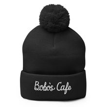 Load image into Gallery viewer, Script Text (White) Pom-Pom Beanie