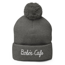 Load image into Gallery viewer, Script Text (White) Pom-Pom Beanie