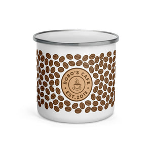 Coffee Bean Enamel Mug