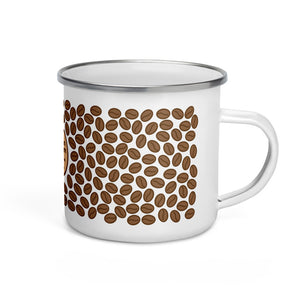 Coffee Bean Enamel Mug